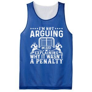 Hockey Player Arguing Gift Funny Hockey Cool Gift Mesh Reversible Basketball Jersey Tank