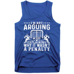 Hockey Player Arguing Gift Funny Hockey Cool Gift Tank Top