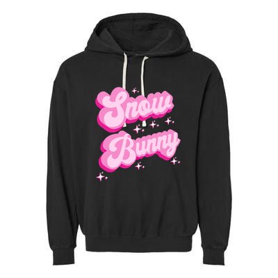 Hot Pink Aesthetic Ski Lover Winter Wonderland Snow Bunny Gift Garment-Dyed Fleece Hoodie