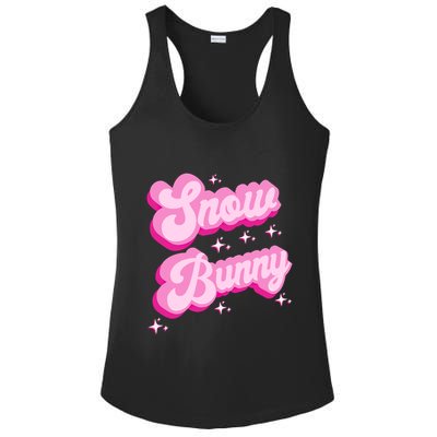 Hot Pink Aesthetic Ski Lover Winter Wonderland Snow Bunny Gift Ladies PosiCharge Competitor Racerback Tank