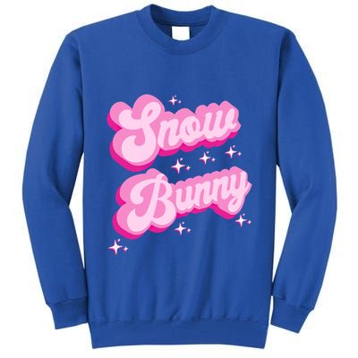 Hot Pink Aesthetic Ski Lover Winter Wonderland Snow Bunny Gift Tall Sweatshirt
