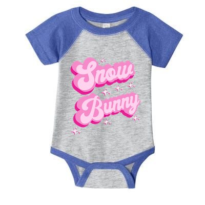 Hot Pink Aesthetic Ski Lover Winter Wonderland Snow Bunny Gift Infant Baby Jersey Bodysuit