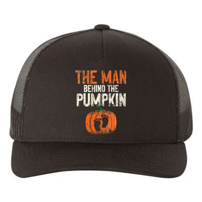 Halloween Pregnancy Announcement The Man Behind The Pumpkin Yupoong Adult 5-Panel Trucker Hat