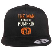 Halloween Pregnancy Announcement The Man Behind The Pumpkin Flat Bill Trucker Hat