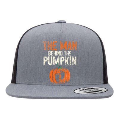 Halloween Pregnancy Announcement The Man Behind The Pumpkin Flat Bill Trucker Hat