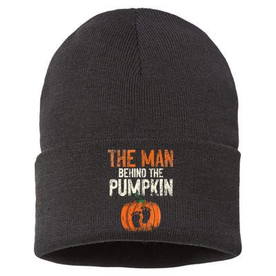 Halloween Pregnancy Announcement The Man Behind The Pumpkin Sustainable Knit Beanie