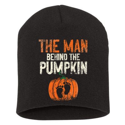 Halloween Pregnancy Announcement The Man Behind The Pumpkin Short Acrylic Beanie