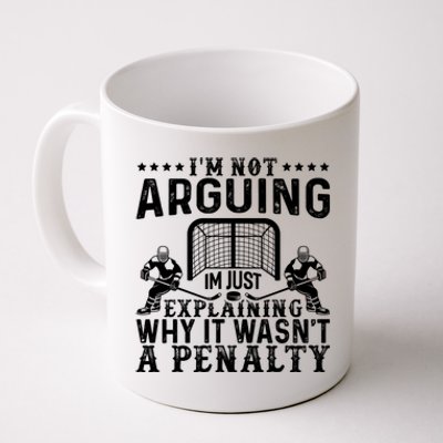 Hockey Player Arguing Gift Funny Hockey Gift Coffee Mug