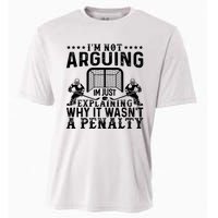 Hockey Player Arguing Gift Funny Hockey Cooling Performance Crew T-Shirt