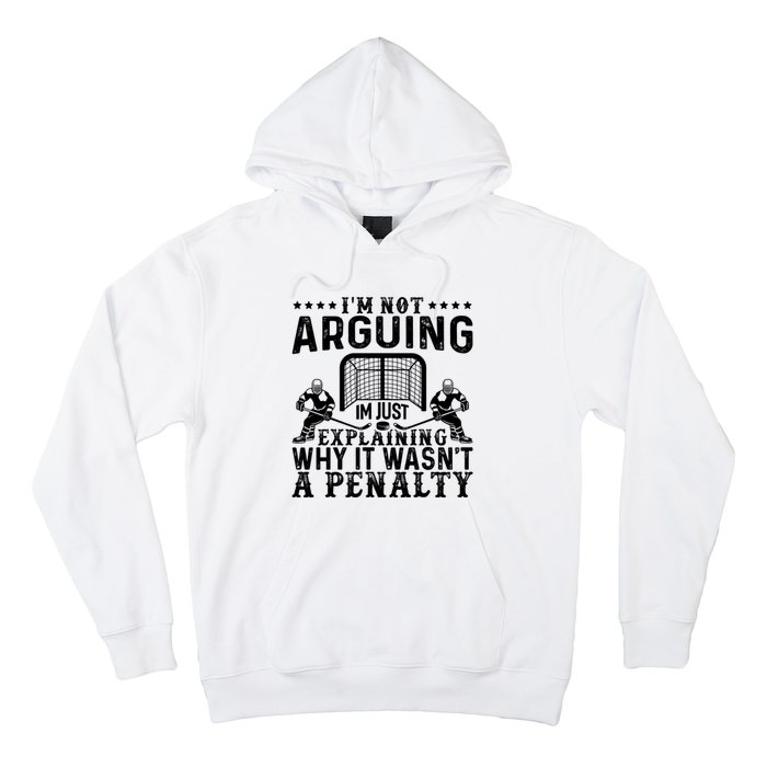 Hockey Player Arguing Gift Funny Hockey Hoodie