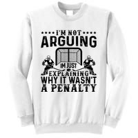 Hockey Player Arguing Gift Funny Hockey Sweatshirt