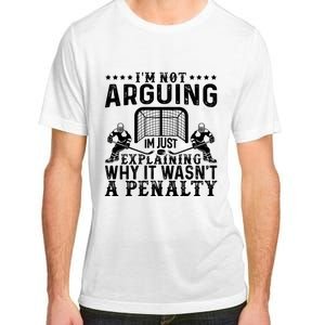 Hockey Player Arguing Gift Funny Hockey Adult ChromaSoft Performance T-Shirt