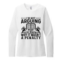 Hockey Player Arguing Gift Funny Hockey Womens CVC Long Sleeve Shirt