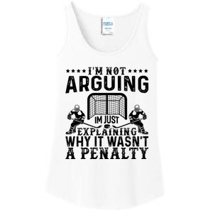 Hockey Player Arguing Gift Funny Hockey Ladies Essential Tank