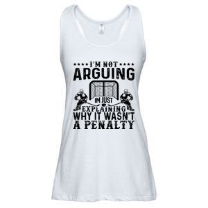 Hockey Player Arguing Gift Funny Hockey Ladies Essential Flowy Tank