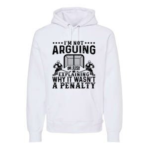 Hockey Player Arguing Gift Funny Hockey Premium Hoodie