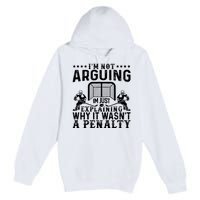 Hockey Player Arguing Gift Funny Hockey Premium Pullover Hoodie