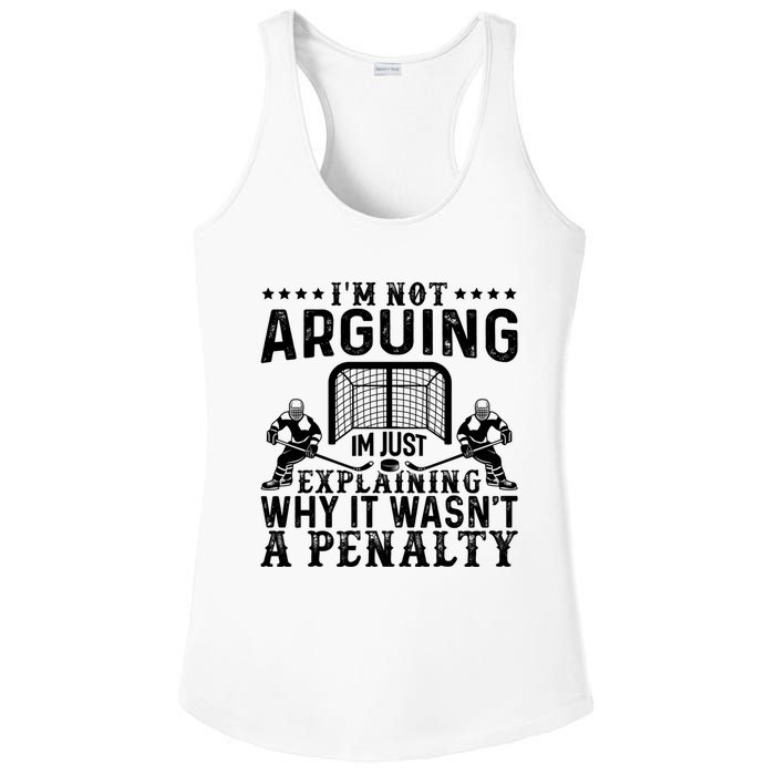 Hockey Player Arguing Gift Funny Hockey Ladies PosiCharge Competitor Racerback Tank