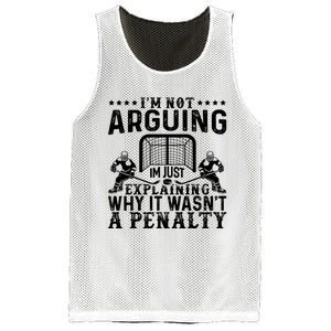 Hockey Player Arguing Gift Funny Hockey Mesh Reversible Basketball Jersey Tank