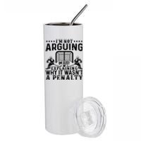 Hockey Player Arguing Gift Funny Hockey Stainless Steel Tumbler