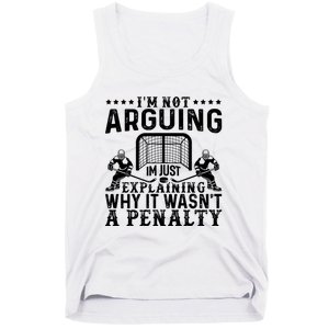 Hockey Player Arguing Gift Funny Hockey Tank Top