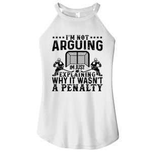 Hockey Player Arguing Gift Funny Hockey Women's Perfect Tri Rocker Tank