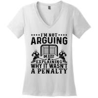 Hockey Player Arguing Gift Funny Hockey Women's V-Neck T-Shirt