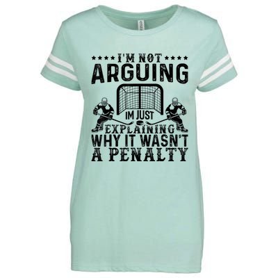 Hockey Player Arguing Gift Funny Hockey Enza Ladies Jersey Football T-Shirt