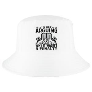 Hockey Player Arguing Gift Funny Hockey Cool Comfort Performance Bucket Hat