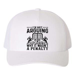 Hockey Player Arguing Gift Funny Hockey Yupoong Adult 5-Panel Trucker Hat