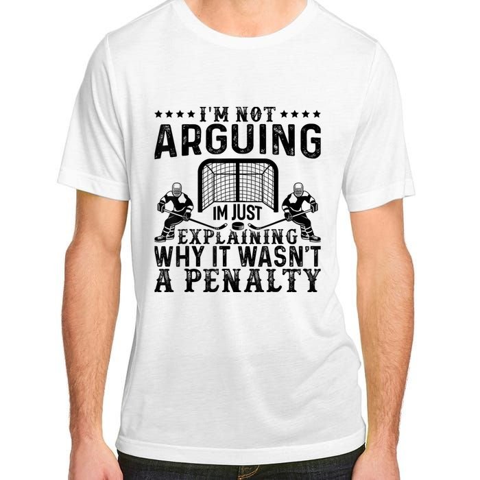 Hockey Player Arguing Gift Funny Hockey Adult ChromaSoft Performance T-Shirt