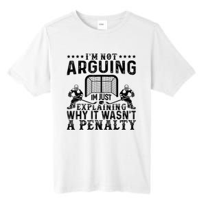 Hockey Player Arguing Gift Funny Hockey Tall Fusion ChromaSoft Performance T-Shirt