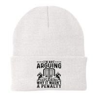 Hockey Player Arguing Gift Funny Hockey Knit Cap Winter Beanie