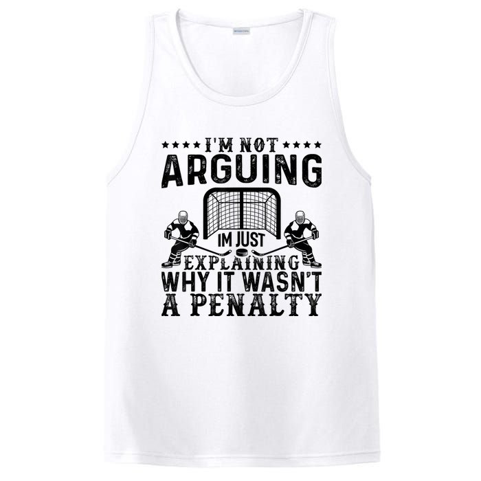 Hockey Player Arguing Gift Funny Hockey PosiCharge Competitor Tank