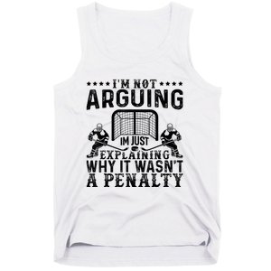 Hockey Player Arguing Gift Funny Hockey Tank Top