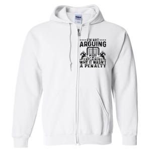 Hockey Player Arguing Gift Funny Hockey Full Zip Hoodie