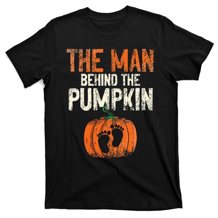 Halloween Pregnancy Announcement The Man Behind The Pumpkin T-Shirt