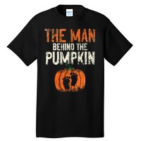 Halloween Pregnancy Announcement The Man Behind The Pumpkin Tall T-Shirt