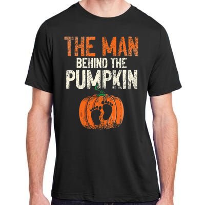 Halloween Pregnancy Announcement The Man Behind The Pumpkin Adult ChromaSoft Performance T-Shirt