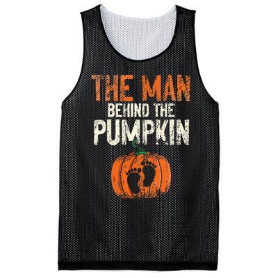 Halloween Pregnancy Announcement The Man Behind The Pumpkin Mesh Reversible Basketball Jersey Tank