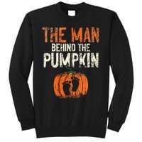 Halloween Pregnancy Announcement The Man Behind The Pumpkin Tall Sweatshirt