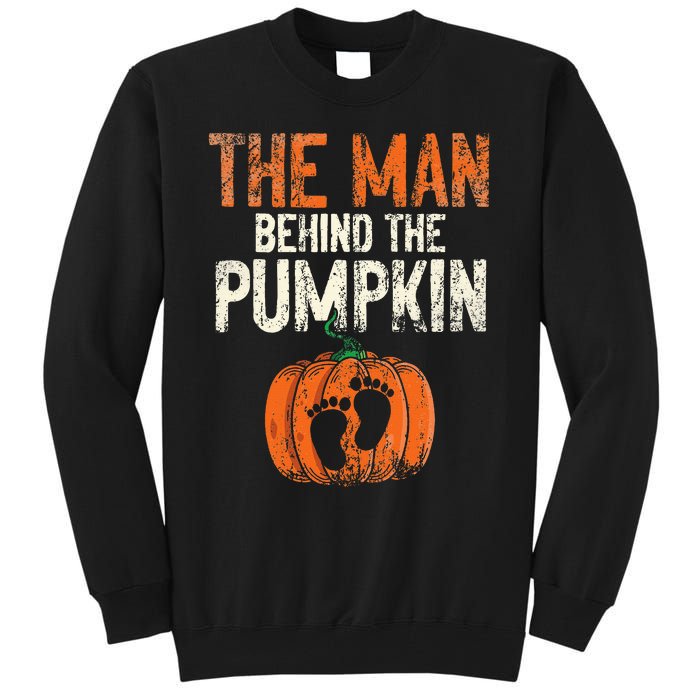 Halloween Pregnancy Announcement The Man Behind The Pumpkin Tall Sweatshirt