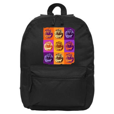 Halloween Pop Art Pumpkin Lover 16 in Basic Backpack