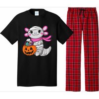 Halloween Pumpkin Axolotl Mummy Pajama Set