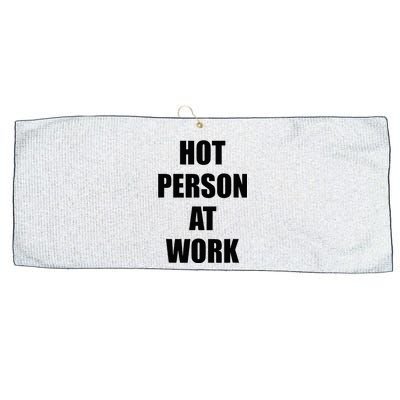 Hot Person At Work Funny Large Microfiber Waffle Golf Towel