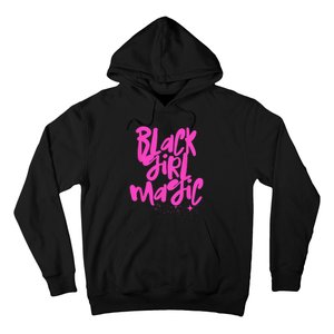 Hot Pink Black Girl Magic Stars Melanin Black Queen Woman Hoodie