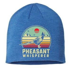 Hunting Pheasant Bird Pheasant Whisperer Retro Aesthetic Ar Funny Gift Sustainable Beanie