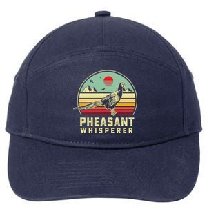 Hunting Pheasant Bird Pheasant Whisperer Retro Aesthetic Ar Funny Gift 7-Panel Snapback Hat