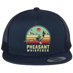 Hunting Pheasant Bird Pheasant Whisperer Retro Aesthetic Ar Funny Gift Flat Bill Trucker Hat