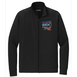 Happiness Project Better Days Are Coming Soon Stay Here Cute Gift Stretch Full-Zip Cadet Jacket